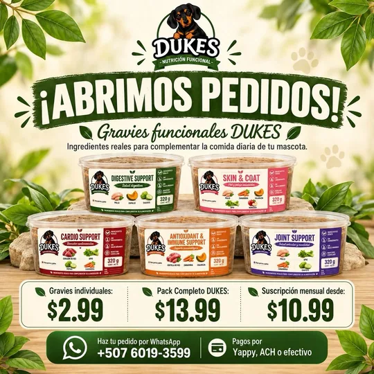 Post: ¡Abrimos pedidos! Los cinco gravies funcionales DUKES